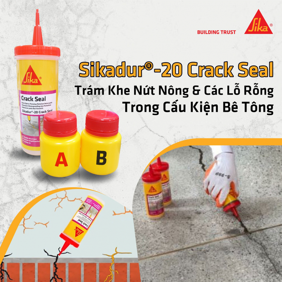 Keo trám vết nứt chân chim SIKADUR 20 CRACK SEAL 